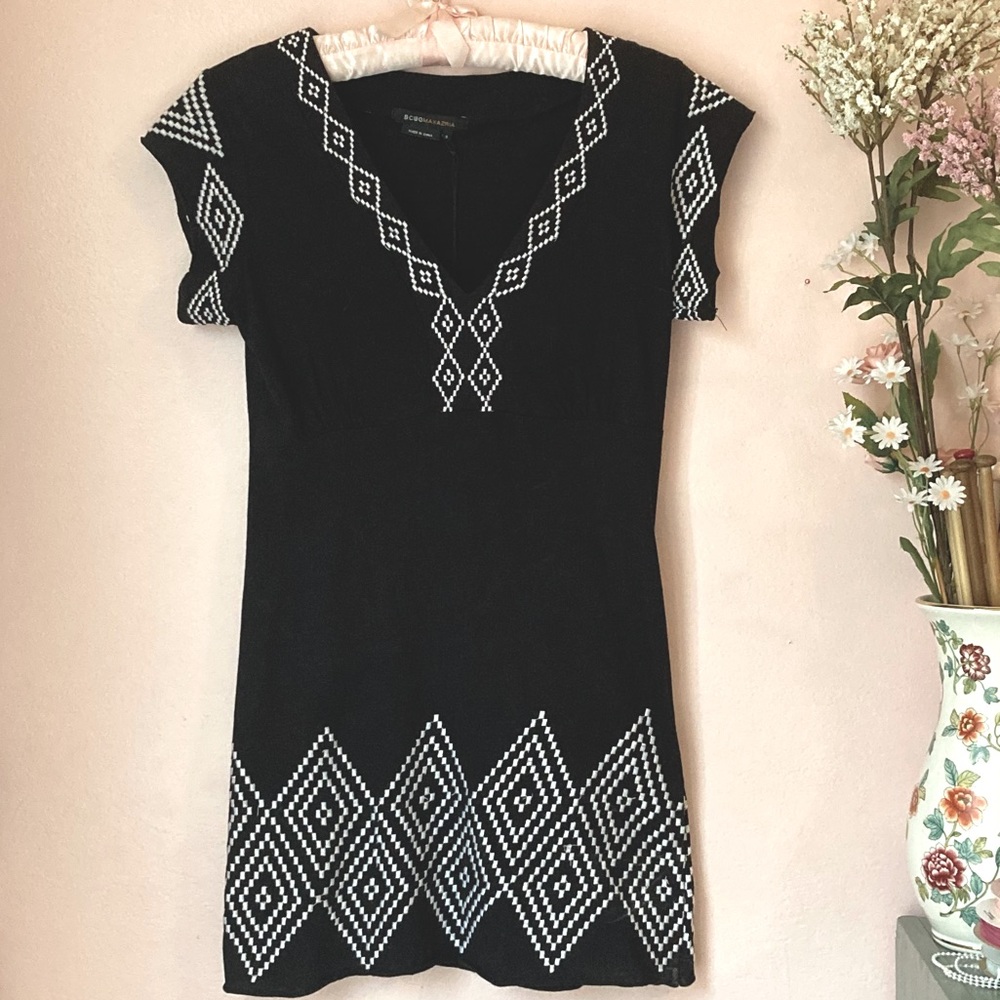 casual geometric textile embroidered tunic